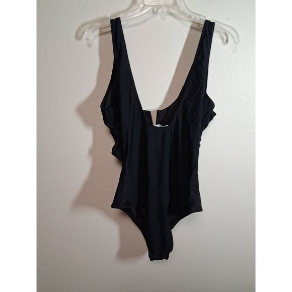 NWT 1 Piece Swimsuit Summer Beach Pool Vacation Maroon Size 2XL - Picture 3 of 5